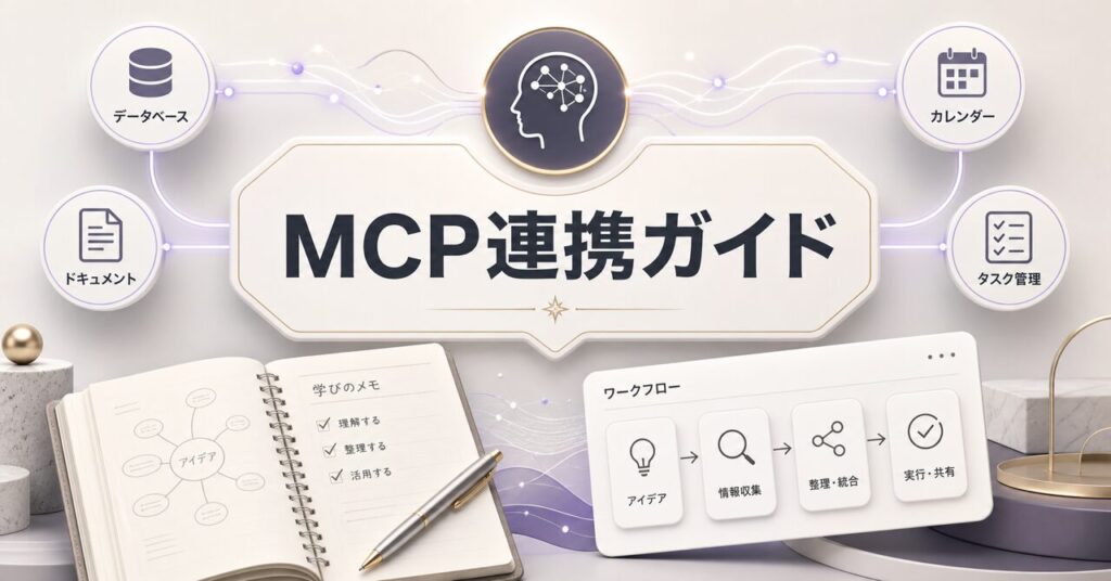 MCPとは｜Claudeを外部ツールにつなぐ仕組みを徹底解説【2026年最新】のアイキャッチ