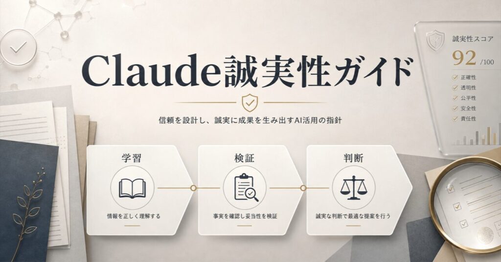 Claude Opus 4.8 誠実性 エージェント【2026年最新】のアイキャッチ