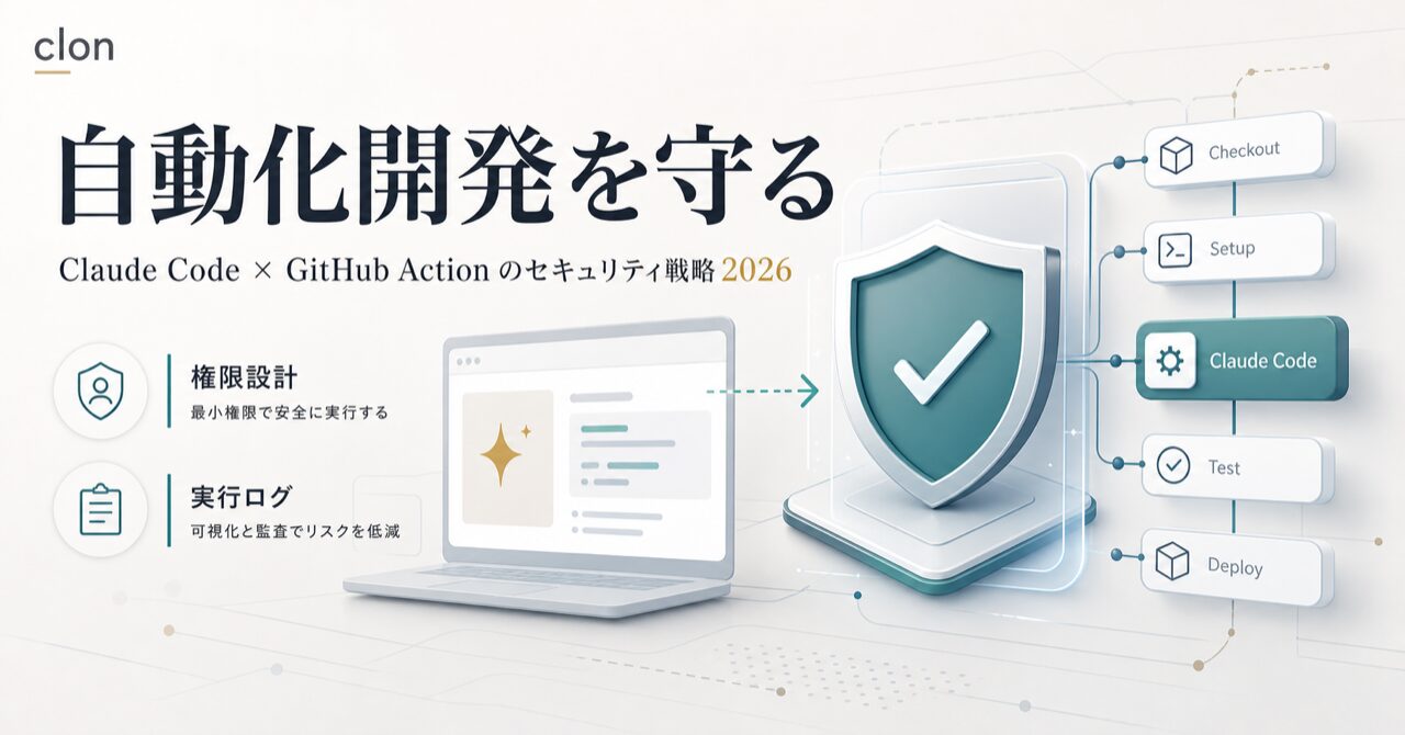 Claude Code GitHub Action セキュリティ【2026年最新】のアイキャッチ