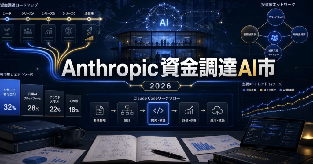 Anthropic 資金調達 AI市場【2026年最新】