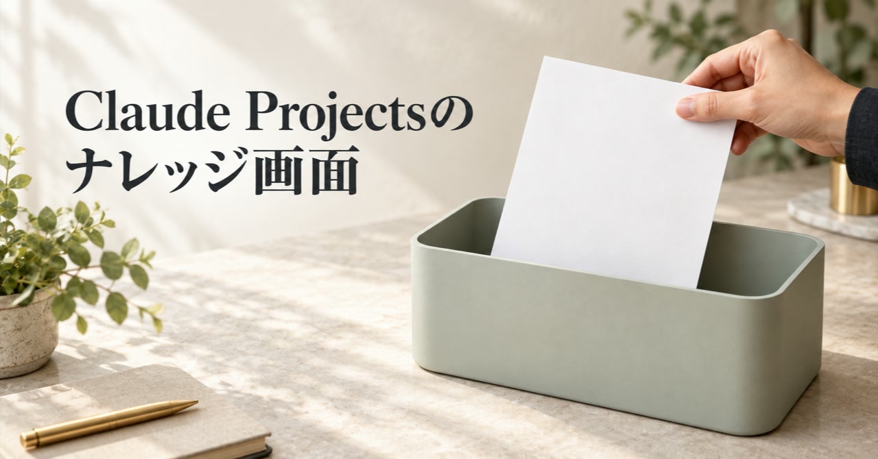 Claude Projectsの使い方|作成・ナレッジ・共有権限